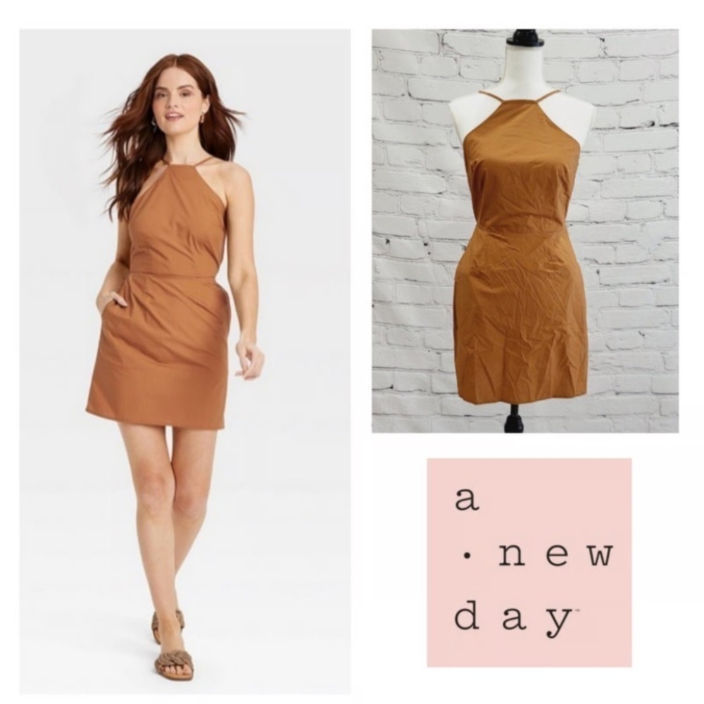 Women's Mini Sundress - A New Day Brown new